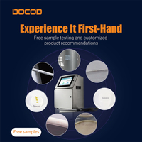 Impresora de inyección de tinta industrial DOCOD CIJ V2000, máquina de codificación de matriz de puntos de fecha, impresora de código de barras para componentes electrónicos