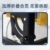 Nouvelle Scie à table coulissante de précision JT600 avec bras oscillant, table d'extension étendue, configuration maître-esclave sans poussière, machine pliable