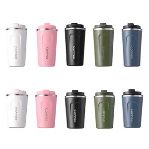 CORFEE Stainless Steel Vacuum Tumbler 12oz With Flip Lid Thermal Insulation Travel Cup Minimalist Design Multiple Colors - Product Image 1