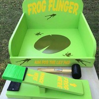 Jeu de Carnaval Classique 'Frog Flinger' - Jeu de saut de grenouille pour aire de jeux intérieure, équipement de parc d'attractions intérieur