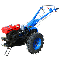 Tracteur Agricole Marchant Mini à Deux Roues avec Moteur Diesel Machine de Travail du Sol