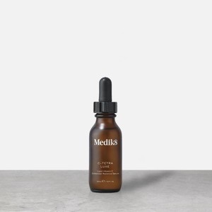 Medik8ซี-เตตระ Luxe 30มล. OBM ครีมลดริ้วรอยรอบดวงตาน้ำมัน Emu Arbutin Niacinamide ชาเขียววิตามินซี