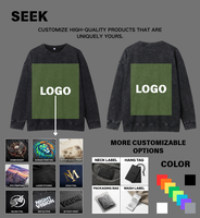 Sweat-shirt unisexe 400 GSM en molleton épais délavé avec col boutonné, teint pigmentaire, en French Terry, logo personnalisé brodé pour le printemps