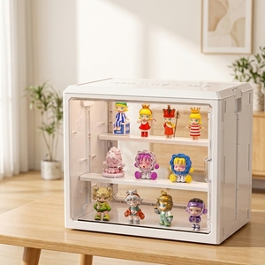 Boîte de présentation en <span class=keywords><strong>plastique</strong></span> PP à compartiments réglables avec étagères amovibles, étanche, <span class=keywords><strong>pour</strong></span> objets de collection et maquettes - Product Image 1