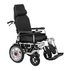 조정 가능한 팔걸이가 있는 장애인용 전동 알루미늄 경량 접이식 휠체어