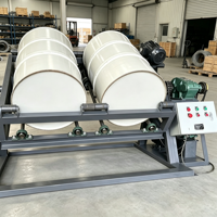 Machine de nettoyage automatique de fûts d'huile industriels, laveuse rotative de fûts de 200 L pour éliminer la rouille, les résidus et les taches d'huile en usine