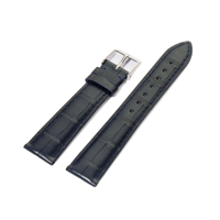 Bracelet de montre en cuir d'alligator véritable, style personnalisé, largeur réglable multi-tailles, boucle ardillon en acier inoxydable, design tendance