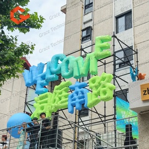 ตัวอักษรจีนเป่าลมแบบกำหนดเองพร้อมดอกไม้สำหรับตกแต่งโฆษณา งานปาร์ตี้ และงานอีเว้นท์ - Product Image 6