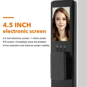 Good Price Tuya Smart Wifi Digital Door Lock With Camera Rfid Ic Card Smartphone App Unlock Biometric Fingerprint Smart Lock