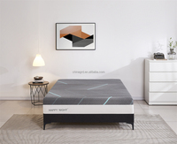 Matelas 180x200 roulé et compressé en boîte, matelas hybride de luxe orthopédique, confortable, doux, à ressorts ensachés et mousse, qualité hôtelière