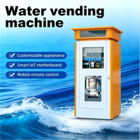 Quiosco Inteligente de Autoservicio para Venta de Agua al Aire Libre con Sistema RO Integrado, SDK Habilitado, Plataforma de Control Móvil Automática 24 Horas, Monedas
