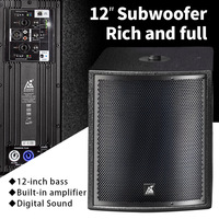 Sistema de Sonido PA Profesional con Barra de Sonido y Subwoofer Activo de 12 Pulgadas Altavoz de Columna Altavoz Activo