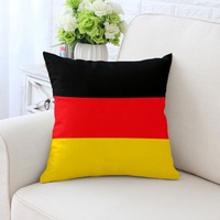 Housses de coussin, taie d'oreiller drapeau national en lin carré moderne housse de coussin de canapé à impression numérique, pour différents pays