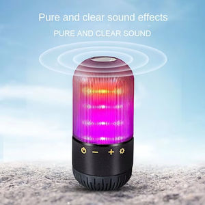 ลำโพงบลูทูธไร้สาย OEM ODM ST288 9 สี ไฟตกแต่ง Meteor Ambient Light พร้อมตะขอเกี่ยว กันน้ำ เสียงเบสหนักแน่น สำหรับใช้งานกลางแจ้ง - Product Image 5