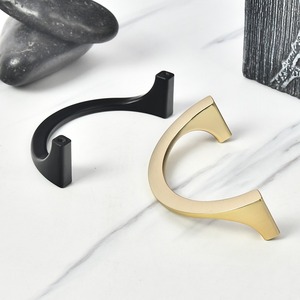 Poignée de porte de placard semi-circulaire, poignée de tiroir solide pour armoire à chaussures, poignée annulaire pour porte intérieure de chambre, luxe léger - Product Image 4