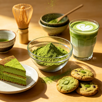 Nouvelle poudre de matcha de qualité alimentaire, poudre de thé vert de qualité culinaire pour la pâtisserie et les desserts, emballage en vrac, 100% thé pur et sain