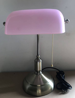 Lampe de bureau de banquier antique européenne moderne, verre vert, métal laiton, lampe de table décorative rétro pour chevet