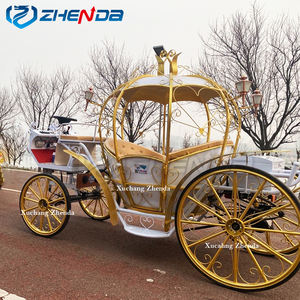 Cavallo di lusso europeo <span class=keywords><strong>Caleche</strong></span>/carrozza bianca del cavallo di nozze elettrico per la vendita/freno a cavallo - Product Image 4