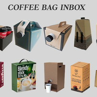 Distributeur de liquide de boisson de luxe imprimé personnalisé 15L 20L vin café bavoir aseptique sac dans une boîte boîte de papier de café infusé à froid avec valve