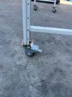 Étagères empilables robustes, chariot industriel mobile pour pneus avec roues, pour système d'entreposage