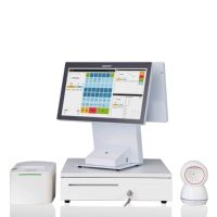 Pos Nhà Sản Xuất 15 Màn Hình Kép Nóng Bán Tất Cả Trong Một Hệ Thống Pos