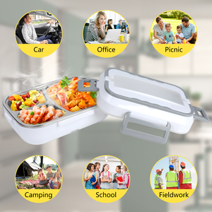 B10-1293 Nueva Lonchera Eléctrica Portátil Multifuncional de Acero Inoxidable 304 con Elemento Calefactor, Calentador de Alimentos - Product Image 5