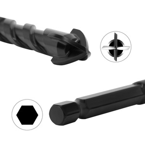 LAVIE Four Bladed Drill Bit Hex Shank Metric Jobbers Length For Ceramic <b>Tile</b> <b>Sheet</b> Metal Nonferrous Metals - Product Image 1