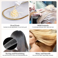 Crème de teinture semi-permanente professionnelle à faible teneur en ammoniac pour les cheveux de salon de coloration de cheveux de marque privée OEM vente en gros