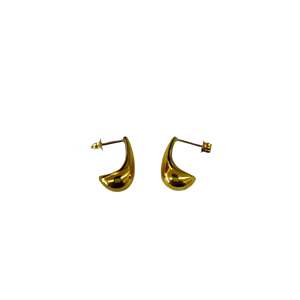 Stud <b>Earrings</b> 316L Stainless Steel PVD Gold Plating Sustainable Resistant Fashion Jewelry - Product Image 1