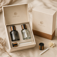 Diffuseur de parfum pour voiture avec logo personnalisé, flacon vide de 120 ml avec bouchon et boîte d'emballage