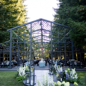 Grande tente de réception extérieure en PVC blanc, transparente, pour événements, mariages - Product Image 1