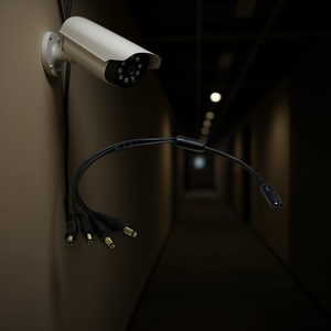 4-Output Power Splitter For Surveillance <b>Cameras</b> 12V DC Adapter <b>Cable</b> - Product Image 3