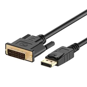 Fabriek Directe Mannelijke Dp Displayport Naar Mannelijke Dvi D DVI-D 24 1 Hd 1080P Video Computer Kabels 6ft 1.8M Ondersteunt 1080P 3d Groothandel