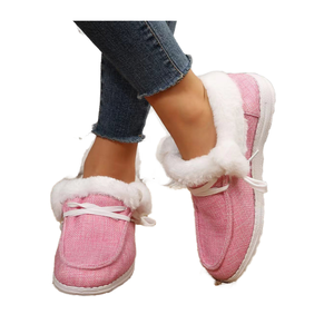Zapatos de Invierno 2026, Nuevos, Talla Grande, Unisex, Color Sólido, Casuales, Cortos, de Felpa, Planos, Cálidos, Impermeables y Antideslizantes - Product Image 1