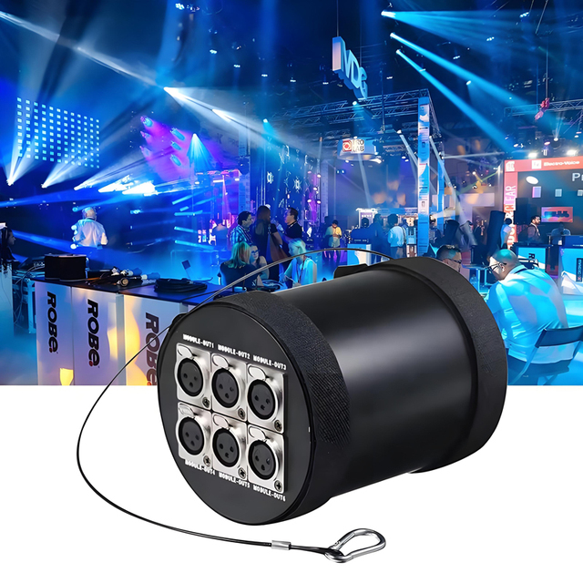 6-Channel Optical Isolation DMX512 Signal Splitter Truss Splitter Distribution and Output LED Stage Lighting Manual Type