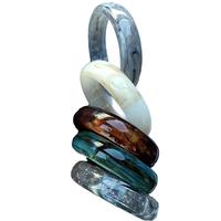 Bracelets en acrylique colorés surdimensionnés pour femmes UJBOX, 69 mm, bracelets en résine volumineux, bijoux, cadeau, vente en gros d'usine