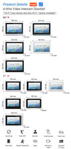 Gute Qualität Tuya <span class=keywords><strong>WIFI</strong></span> 10-Zoll-IPS-Touchscreen mit 2MP Kamera Nachtsicht-Inter phone Smart Motion Detection für Ihr Haus - Product Image 6