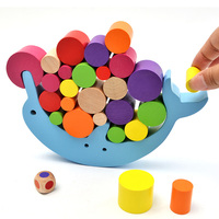 Ensemble de blocs de construction Dolphin balance, jeu d'empilage, jouets éducatifs pour enfants