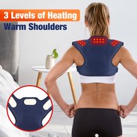 Masseur d'épaule vibrant chauffant électrique intelligent correcteur de posture de ceinture de soutien dorsal avec rappel de vibration