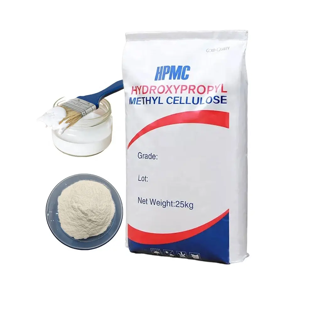 مسحوق رقائق لاصقة كيميائية OEM ODM 25 HPMC Hydroxypropyl mylcellulose لـ gypsum