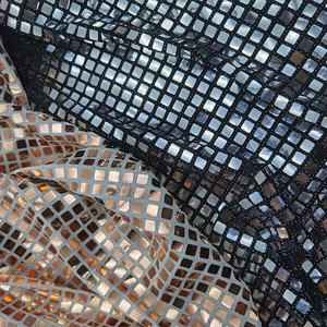 DDP 4mm carré paillettes holographique paillettes maille tissu teint pour chemin de Table mariage <span class=keywords><strong>Disco</strong></span> fête toile de fond décoration pour les filles - Product Image 6