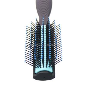 <span class=keywords><strong>Precio</strong></span> de fábrica profesional <span class=keywords><strong>Denman</strong></span> Brush 9 Rows Curly Custom Detangle Hair Brush con cabeza desmontable - Product Image 6