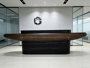 Bureau <span class=keywords><strong>d</strong></span>'<span class=keywords><strong>accueil</strong></span> irrégulier en fibre de verre, mobilier haut de gamme personnalisé, halls <span class=keywords><strong>d</strong></span>'hôtel de luxe, bureaux <span class=keywords><strong>d</strong></span>'<span class=keywords><strong>accueil</strong></span> modernes incurvés en pierre pour entreprises - Product Image 4