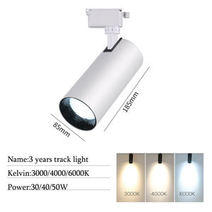 Éclairage commercial sur <span class=keywords><strong>rail</strong></span> LED COB 2025, éclairage mural moderne, rails magnétiques, projecteurs de <span class=keywords><strong>plafond</strong></span>, luminaire 110v-220V 30W pour magasin - Product Image 4