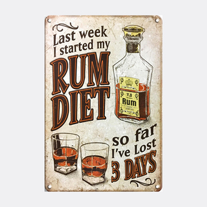 Letrero de Estaño con diseño personalizado de Feliz Día de Alcohol, cartel de metal de placa retro con logo en relieve, decoración para el hogar, Bar, cafetería, <span class=keywords><strong>restaurante</strong></span> - Product Image 6