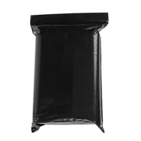Sacs d'emballage en plastique PE noir brillant, refermables, étanches, épaissis, pour la confidentialité, recyclables, avec fermeture éclair, personnalisables, vente en gros