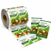 Rouleau de film d'emballage pour graines de piment, imprimé sur mesure, en rouleau laminé souple, pour sachets de graines de piment rouge et petits sacs