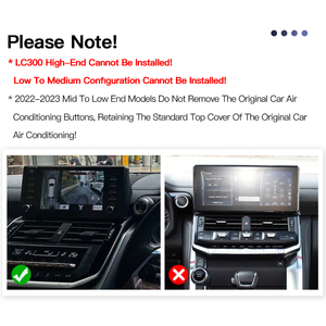 Toyota Land Cruiser LC300 Carplay için araba radyo 2022-2023 Android13 multimedya GPS navigasyon Stereo DVD OYNATICI ekran kafa ünitesi - Product Image 3
