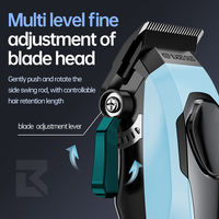 Tondeuse à cheveux personnalisable pour salon avec base de charge, machine à couper les cheveux rechargeable avec écran LED numérique