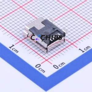 KH-MINI-SMT-5P-Cu USB Connector SMD Connector ( Connector Type: Mini-B )( Protocol Standard: USB 2.0 )( Gender: Female ) - Product Image 2